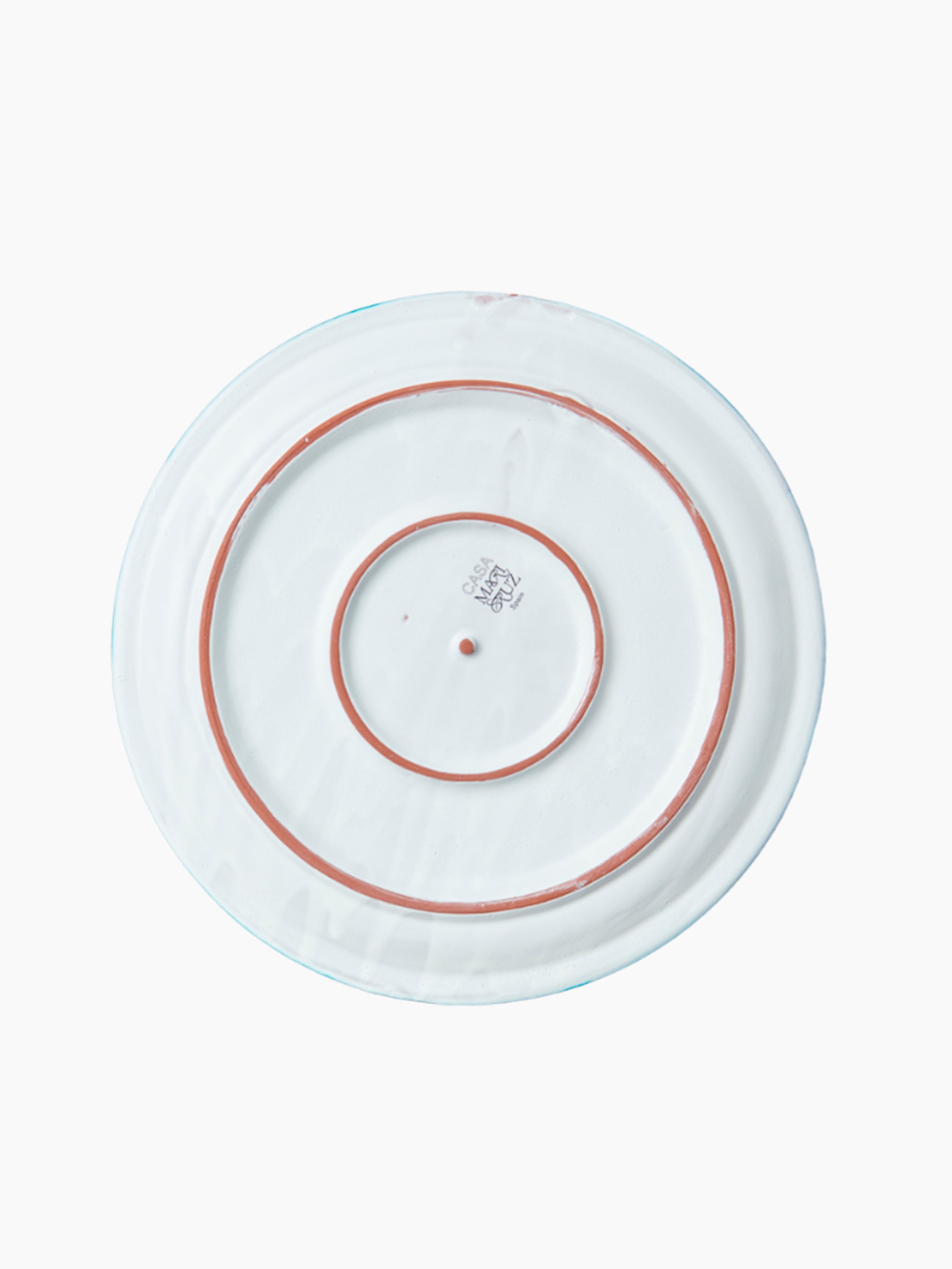 The Candy Cane Dinner Plate | Blue
