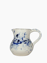 Load image into Gallery viewer, Small Pitcher, Blue Splatter
