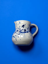 Load image into Gallery viewer, Small Pitcher, Blue Splatter
