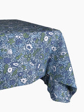 Load image into Gallery viewer, Victoria Navy Floral Tablecloth
