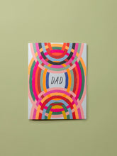 Load image into Gallery viewer, Dad Neon Circles Card
