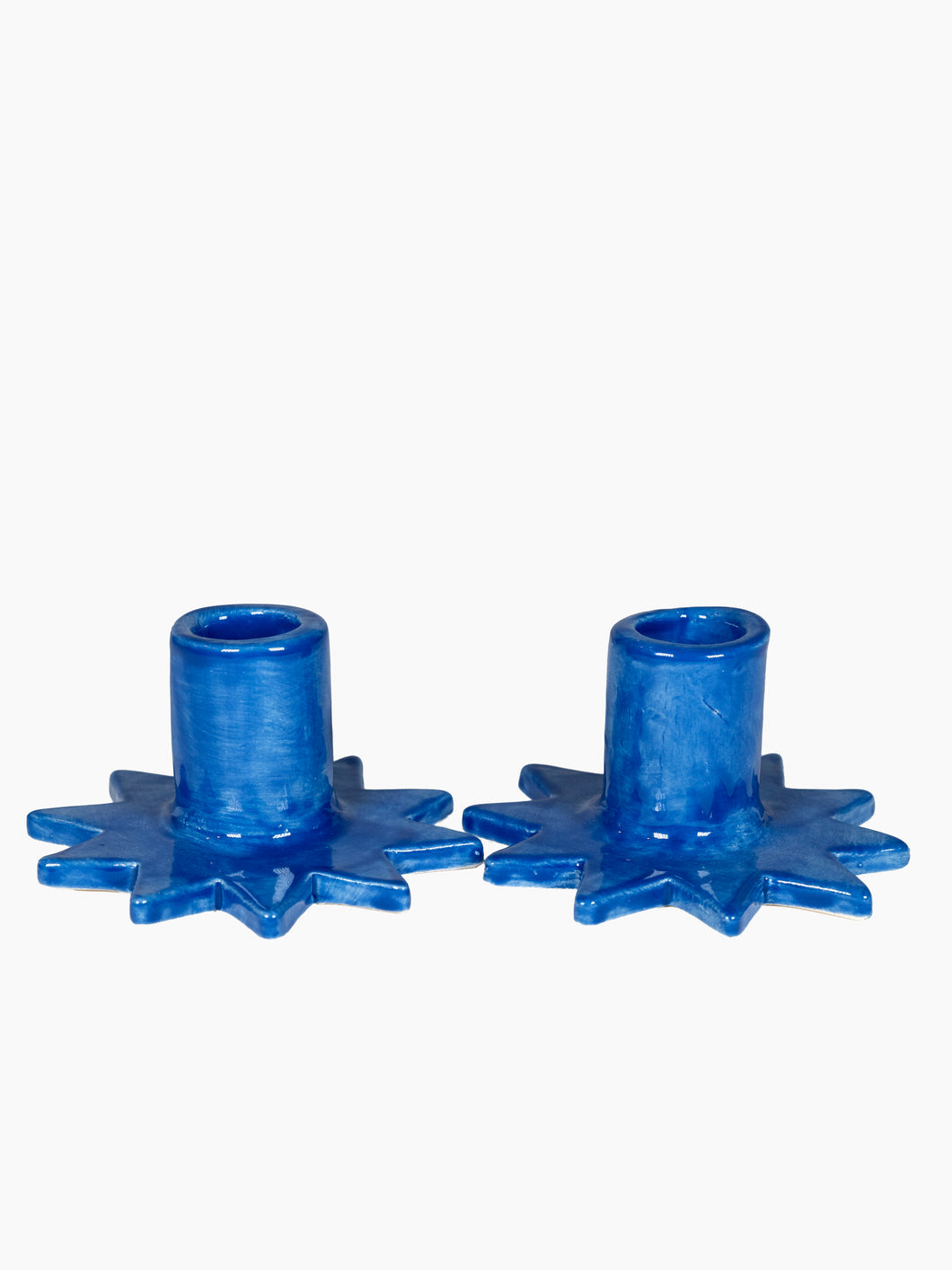 Estrella Candleholders (Blue) Set of 2