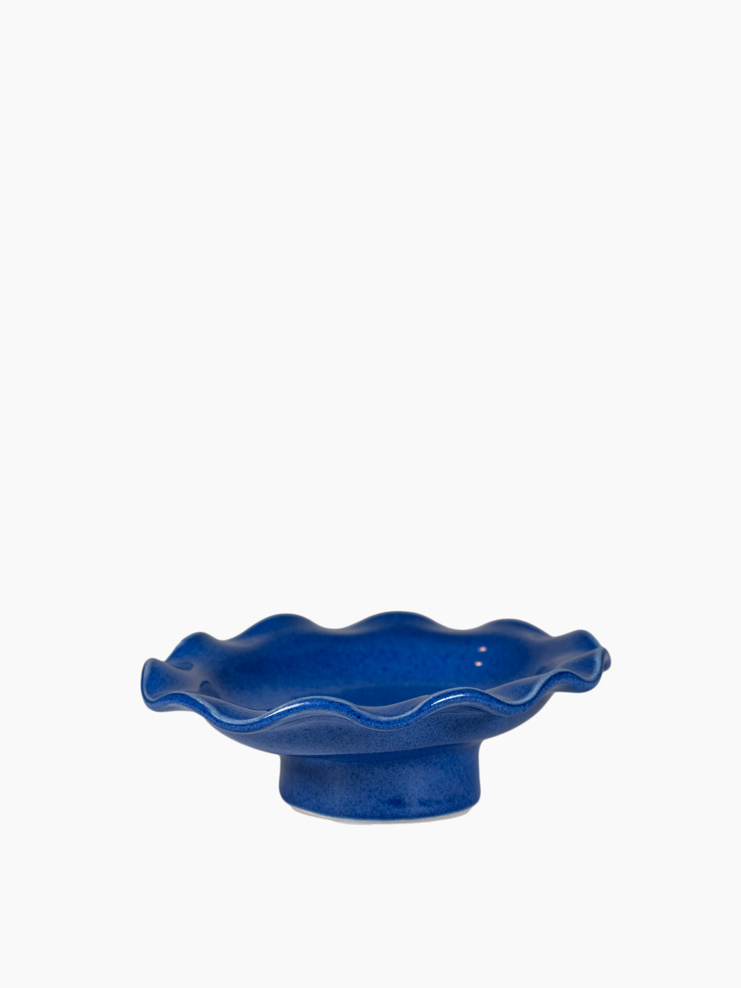 Oval Blue Wave Soap Dish