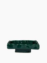 Load image into Gallery viewer, Square Emerald Wave Soap Dish
