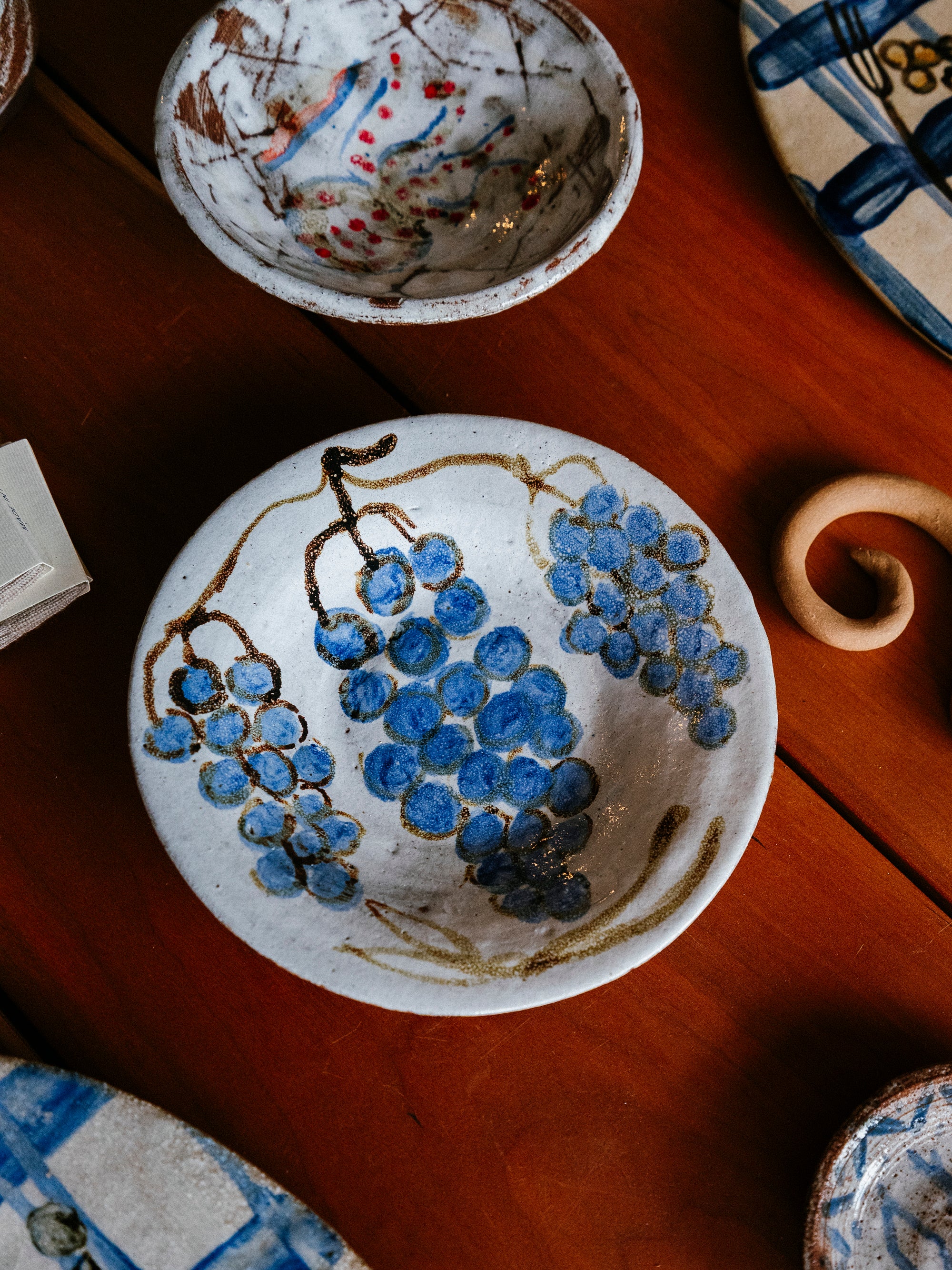 Ceramic Plate | Grapes