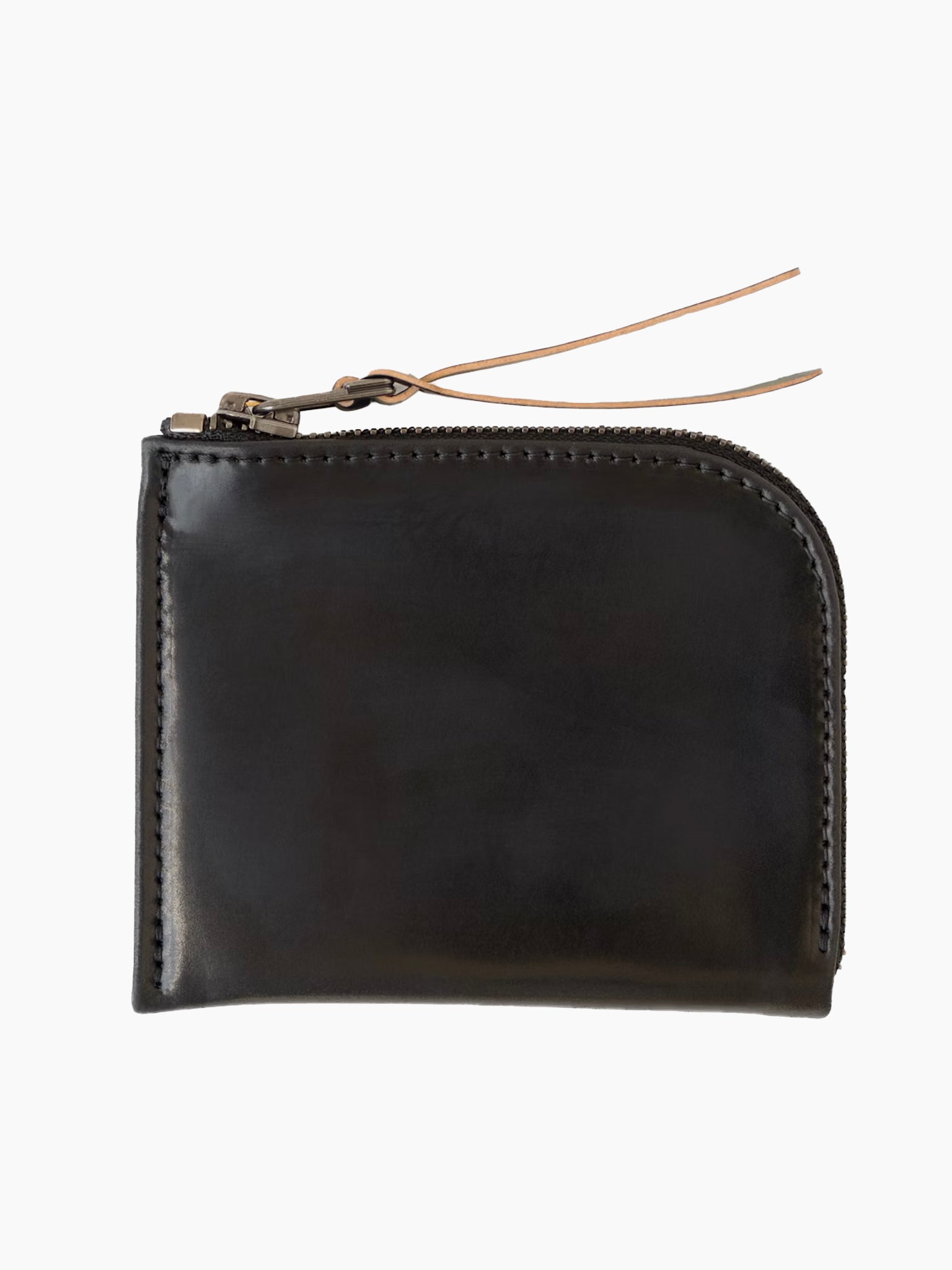 Cordovan Zip Wallet | Black Shell – The Post Supply