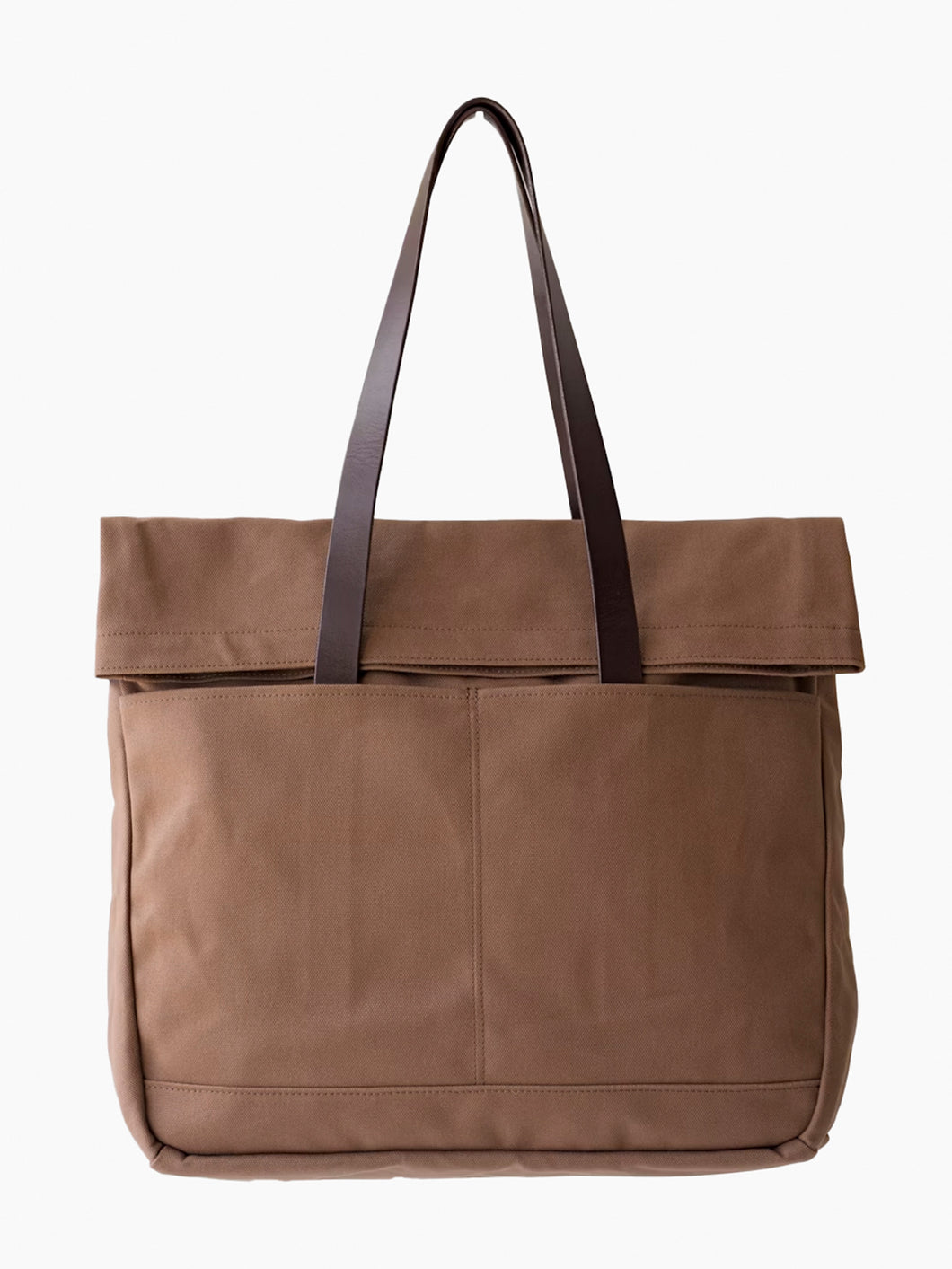 Canvas and Leather Fold Weekender - Tobacco