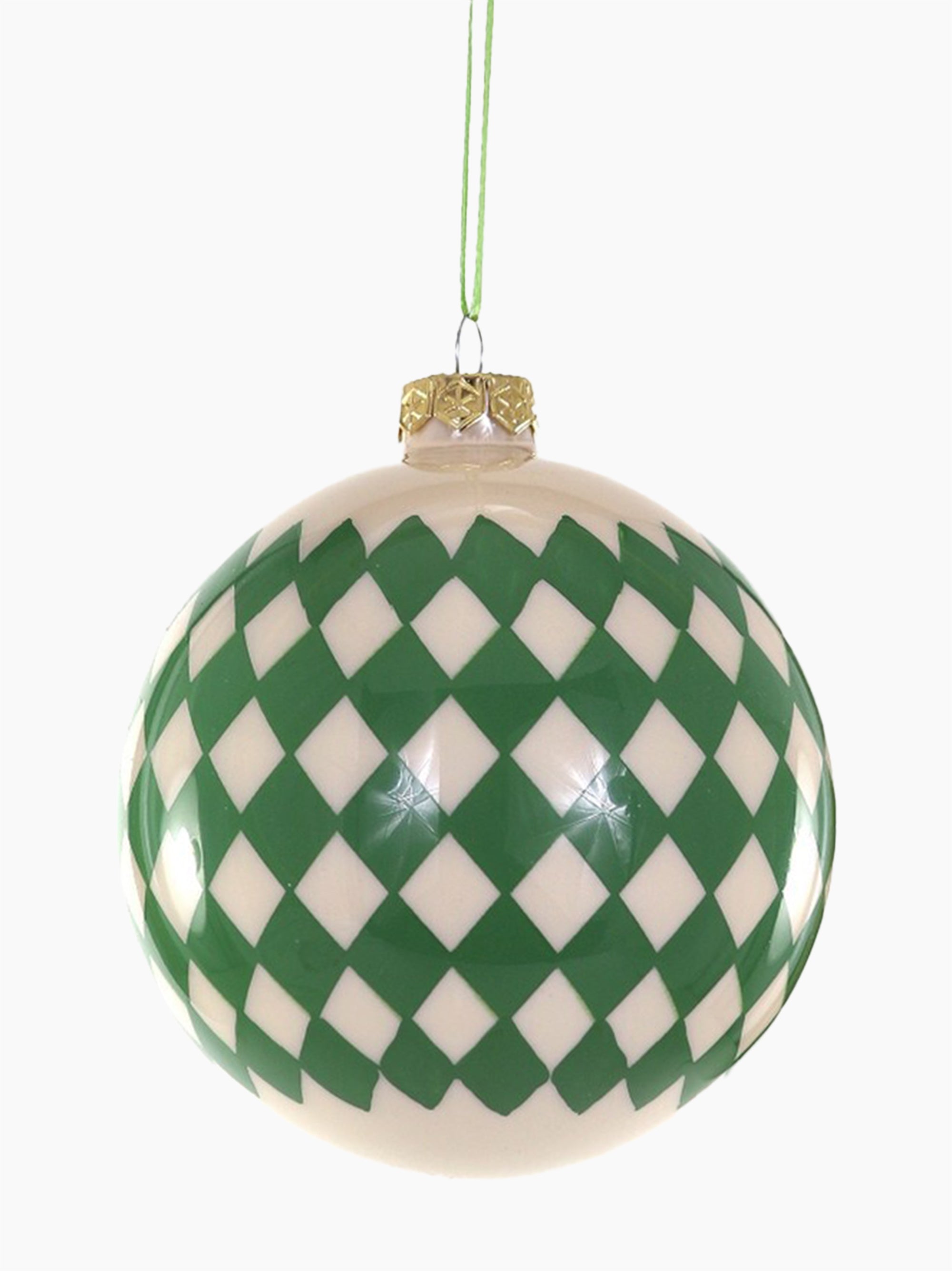 Green Harlequin Bauble