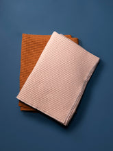 Load image into Gallery viewer, Blush &amp; Terracotta Waffle Dish Towels, Set of 2
