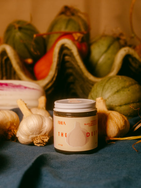 Recipe : Rhea Goods’ Apple, Squash, and Caramelized Onion Black Garlic Marmalade Galette