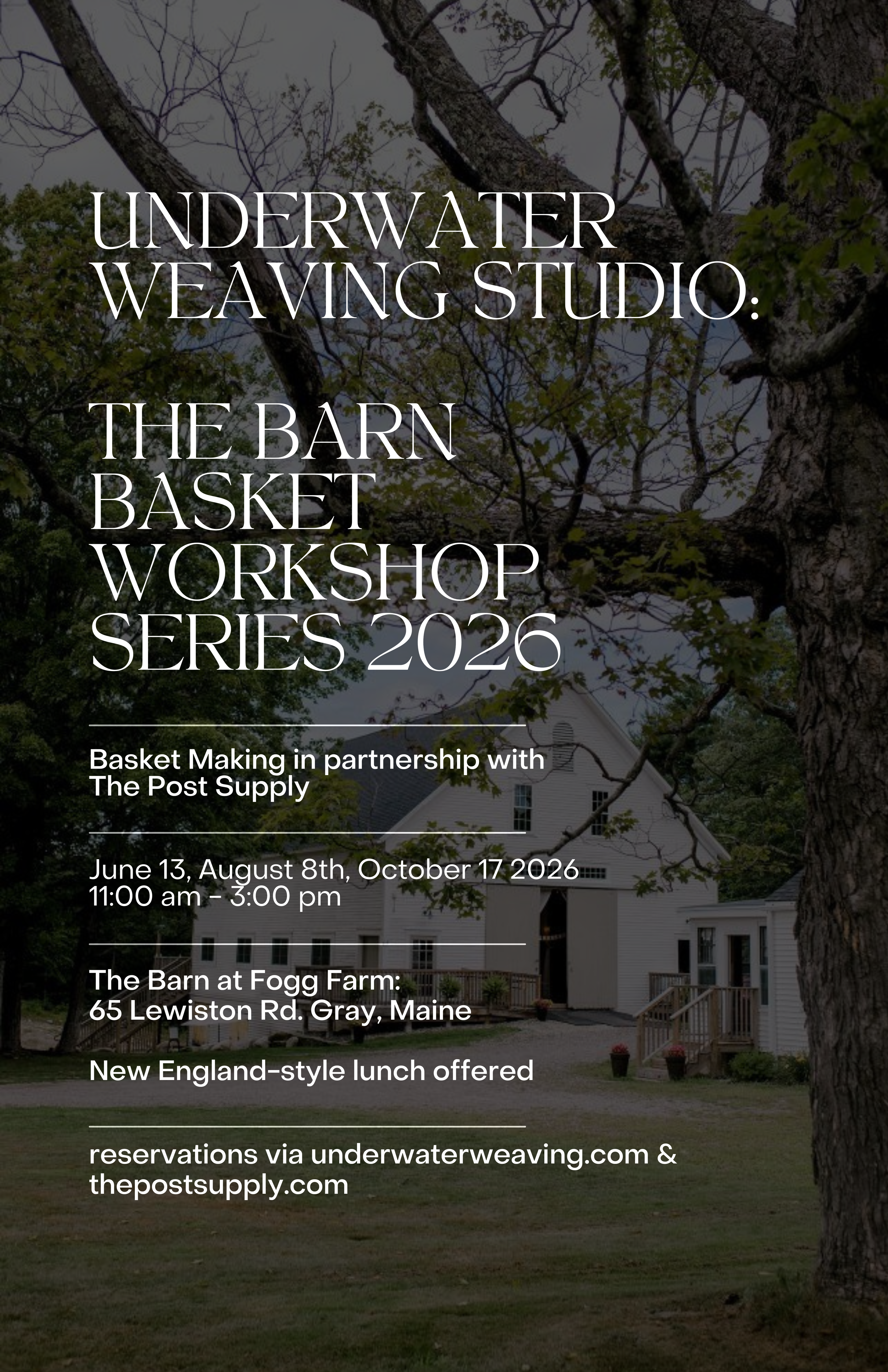 Underwater Weaving x The Post Supply Workshop Series