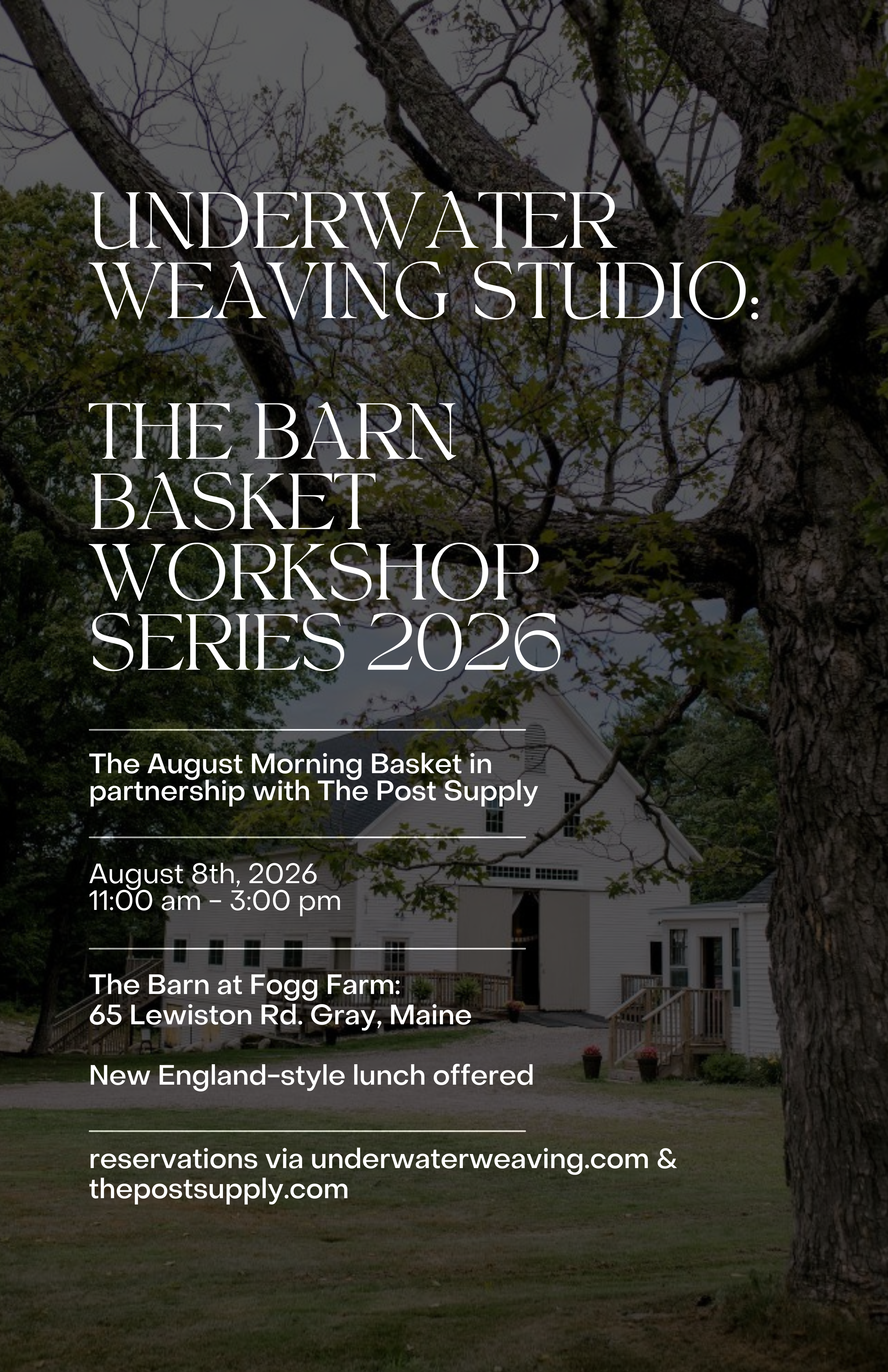 Underwater Weaving x The Post Supply Workshop Series