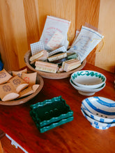 Load image into Gallery viewer, Blue Stripe Soap Dish
