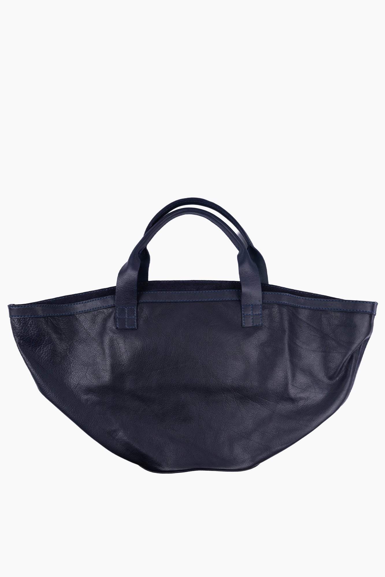 Circle Bottom Leather Carry All