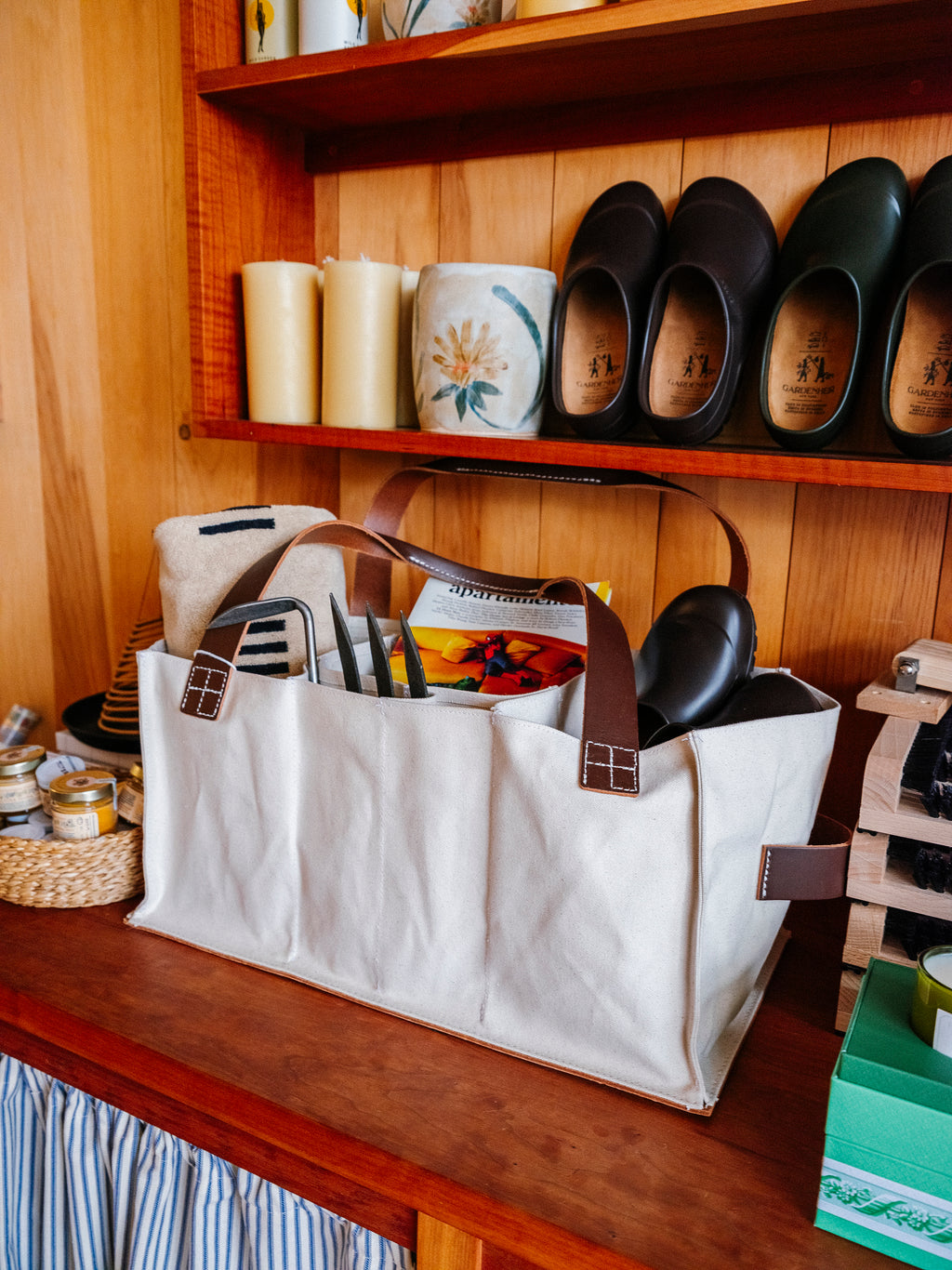 Market Sac | Whiskey & Natural Canvas