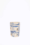 Hand Painted Grid Tumbler