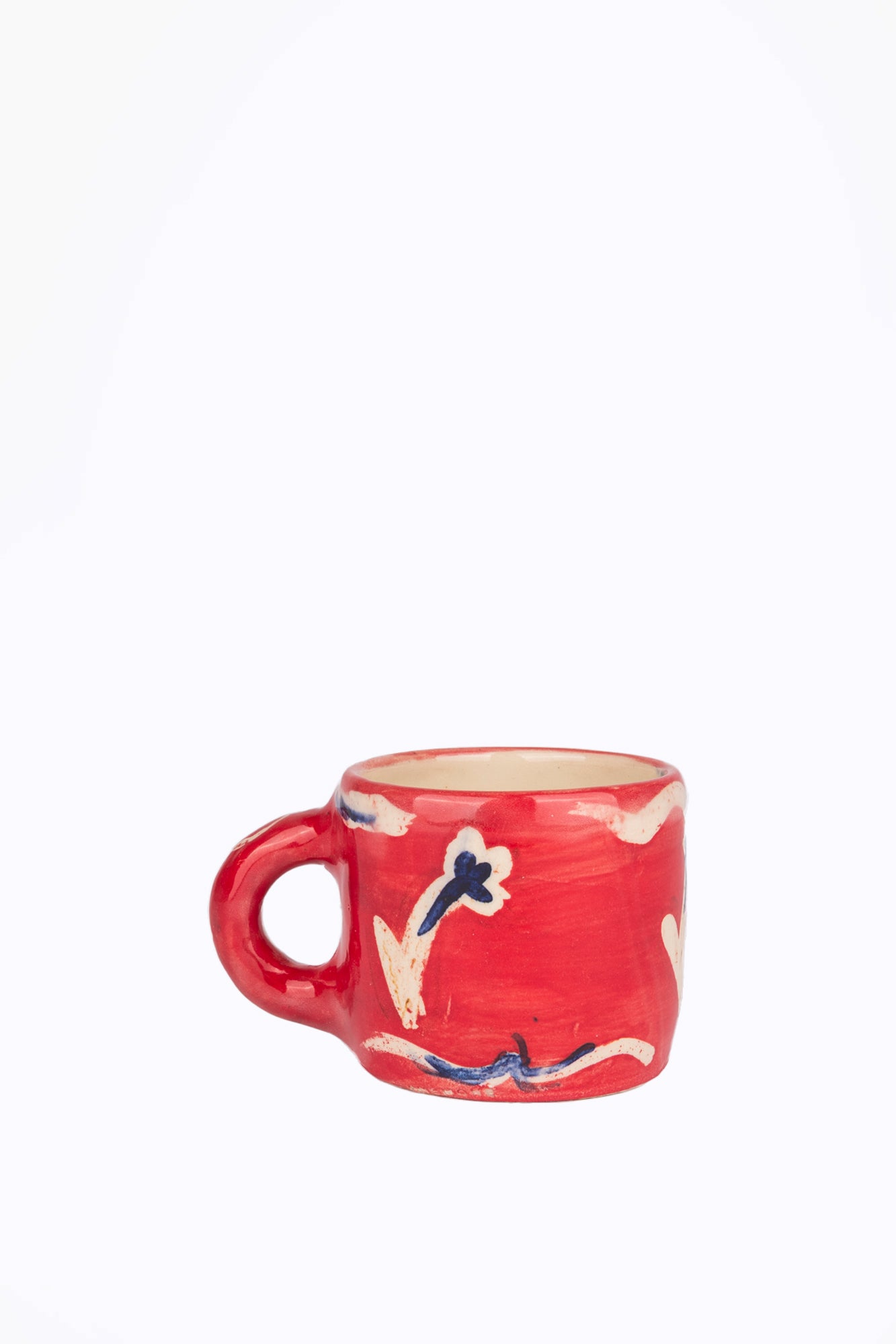 Hand Painted Flower Mug