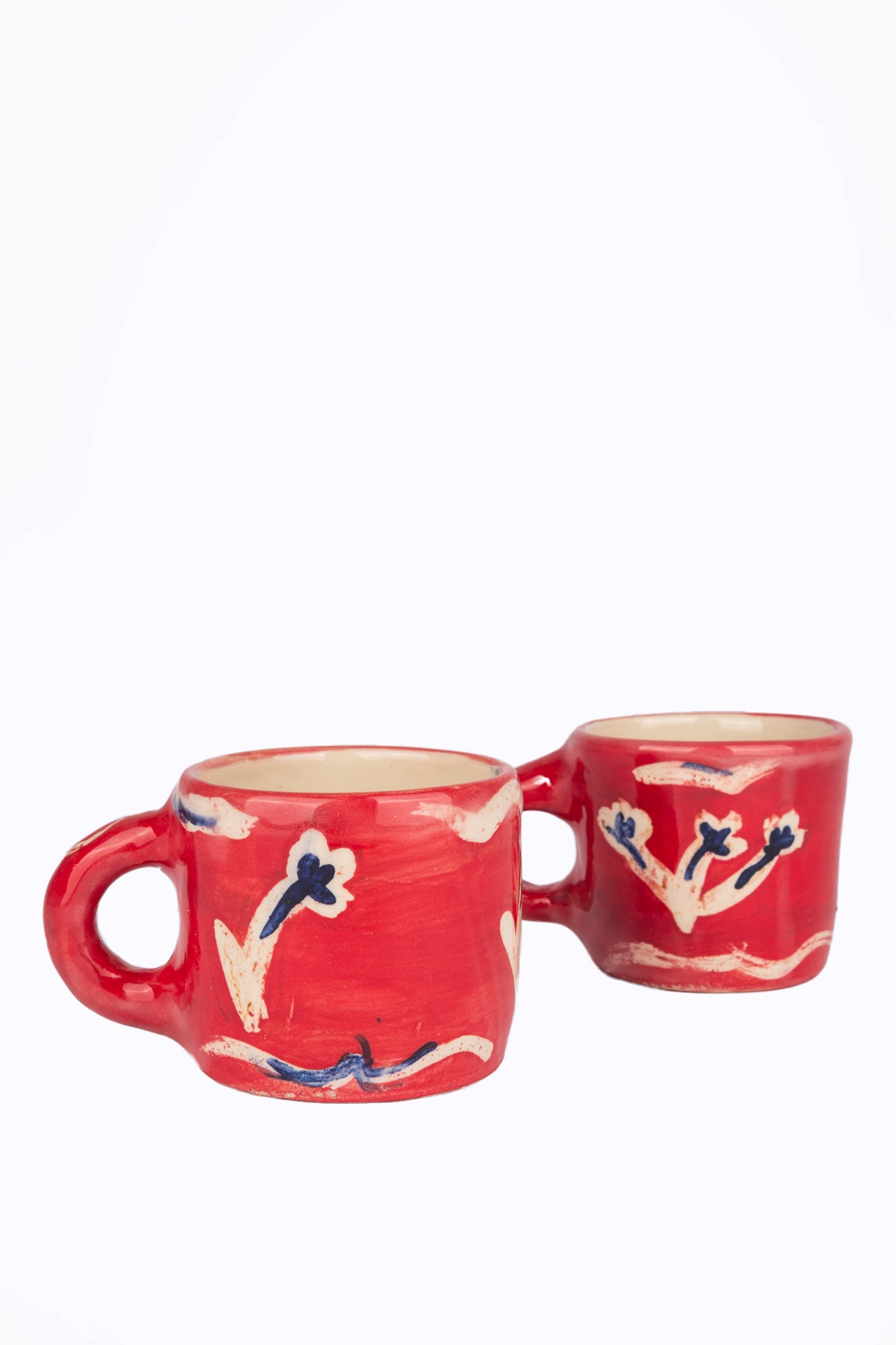 Hand Painted Flower Mug