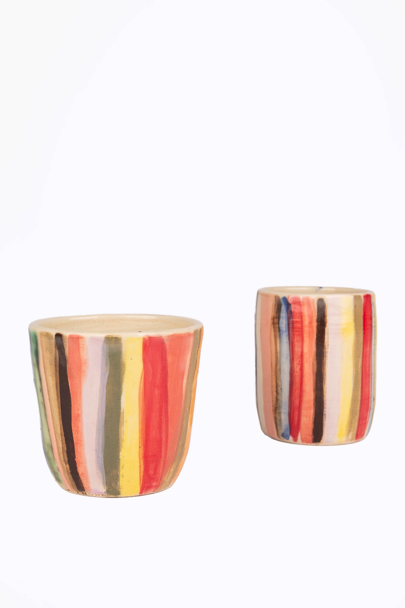 Hand Painted Color Stripe Tumbler