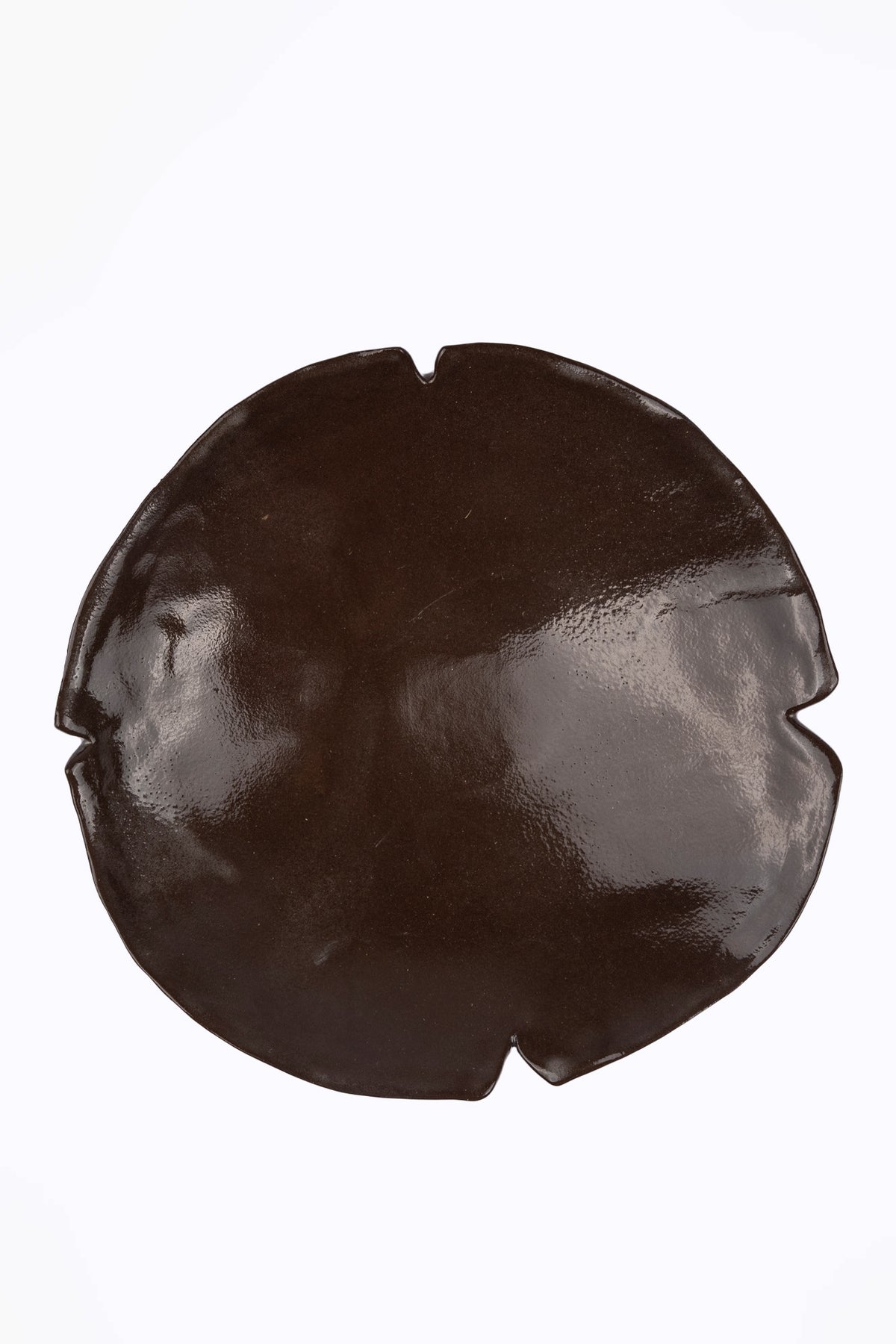 Black Flower Serving Bowl