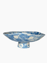 Load image into Gallery viewer, Pedestal Bowl in Blue Sponge

