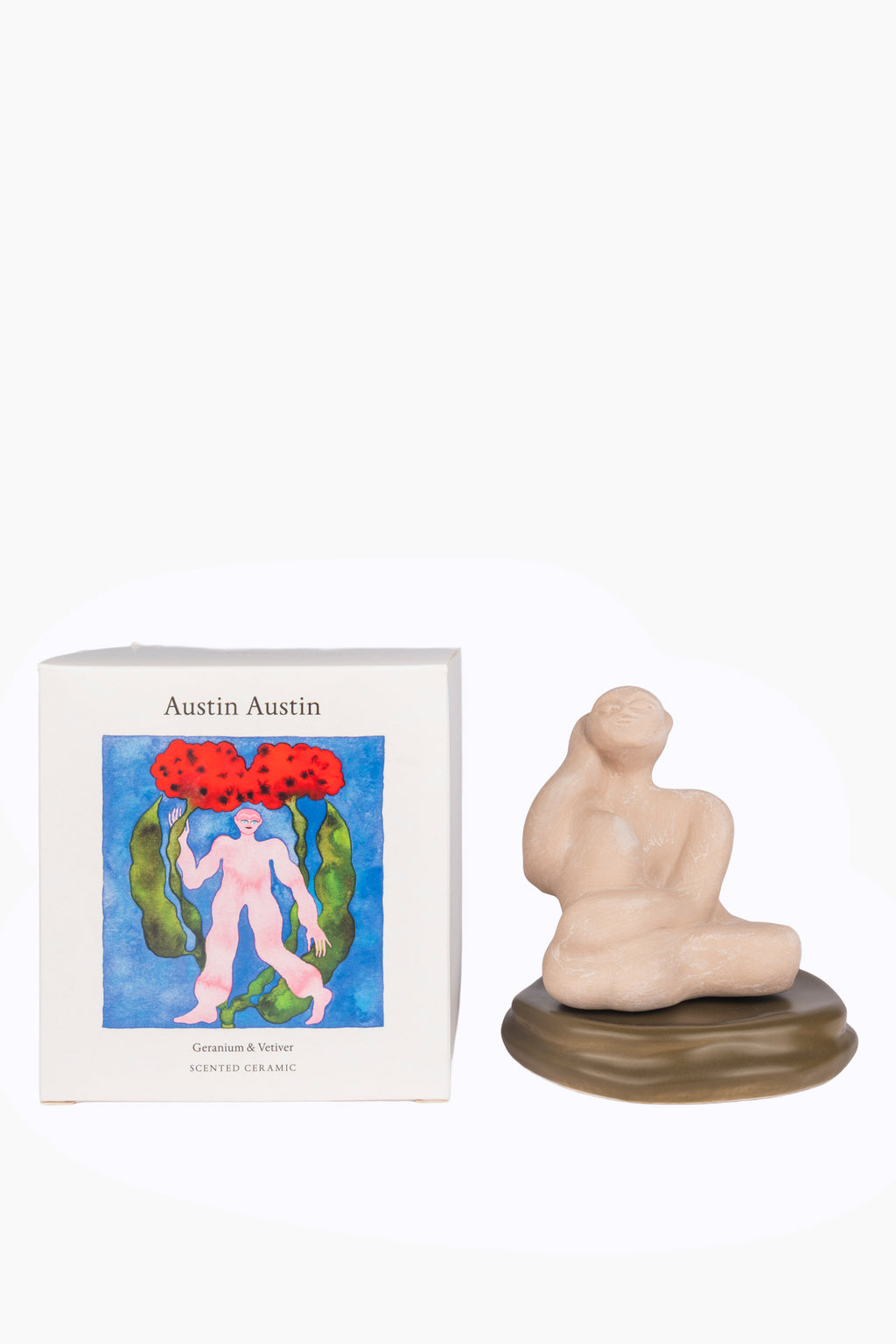 Geranium & Vetiver Ceramic Sculpture