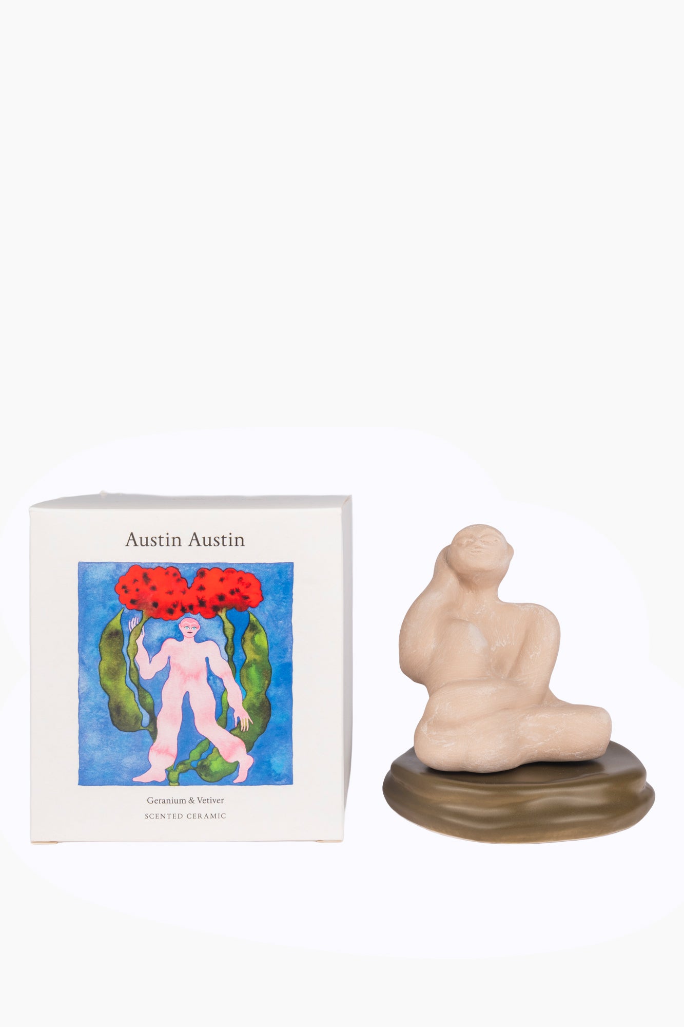 Geranium & Vetiver Ceramic Sculpture