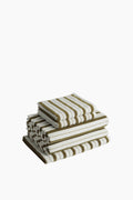 Organic Cotton Lake House Stripe Towels | Caper & Chalk
