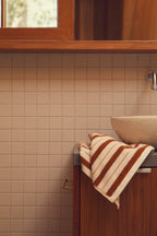 Organic Cotton Lake House Stripe Towels | Fuyu & Chalk