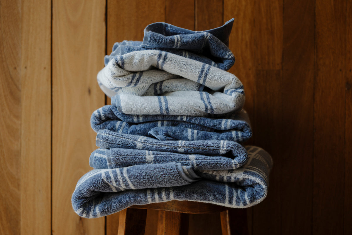Organic Cotton Modern Tartan Towels | Celeste & Chalk