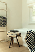 Organic Cotton Weave Towels | Sand & Noir
