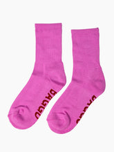 Load image into Gallery viewer, Ribbed Socks - Extra Pink
