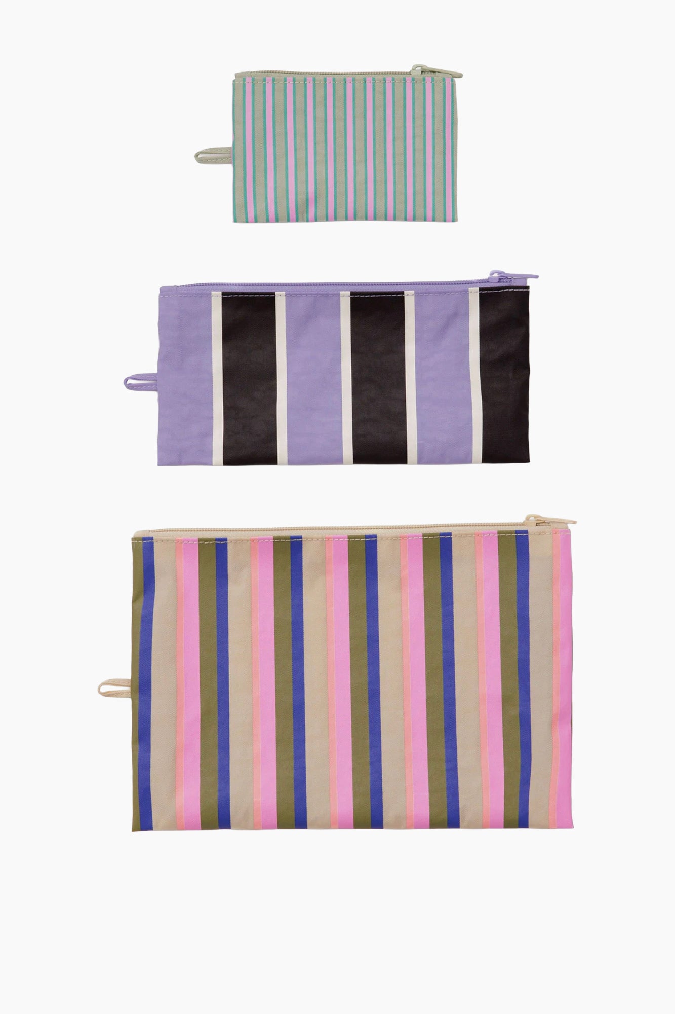 Flat Pouch Set | Candy Shop Stripes