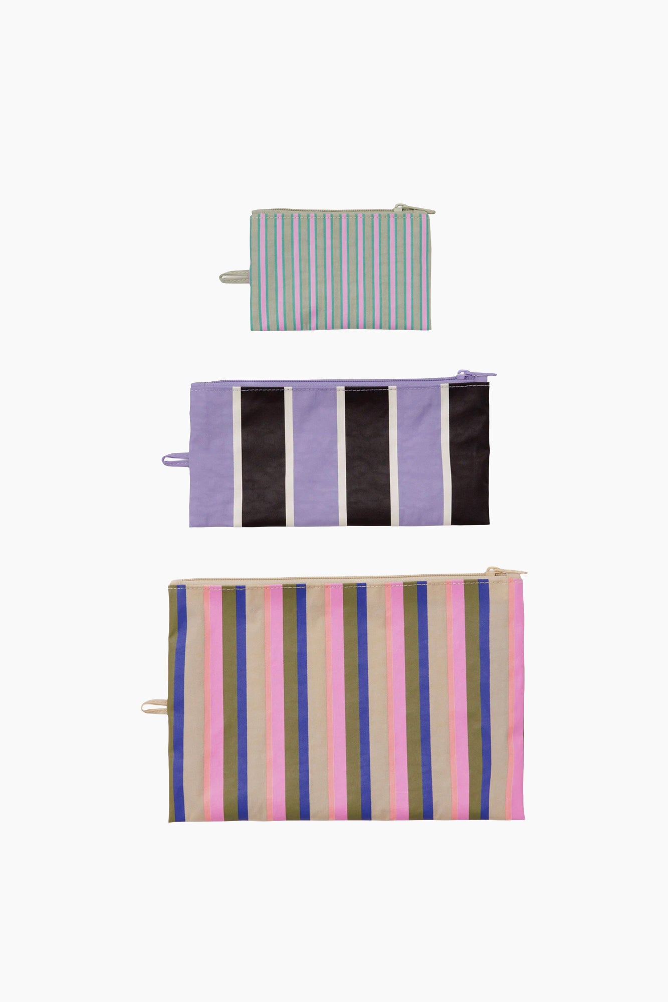 Flat Pouch Set | Candy Shop Stripes