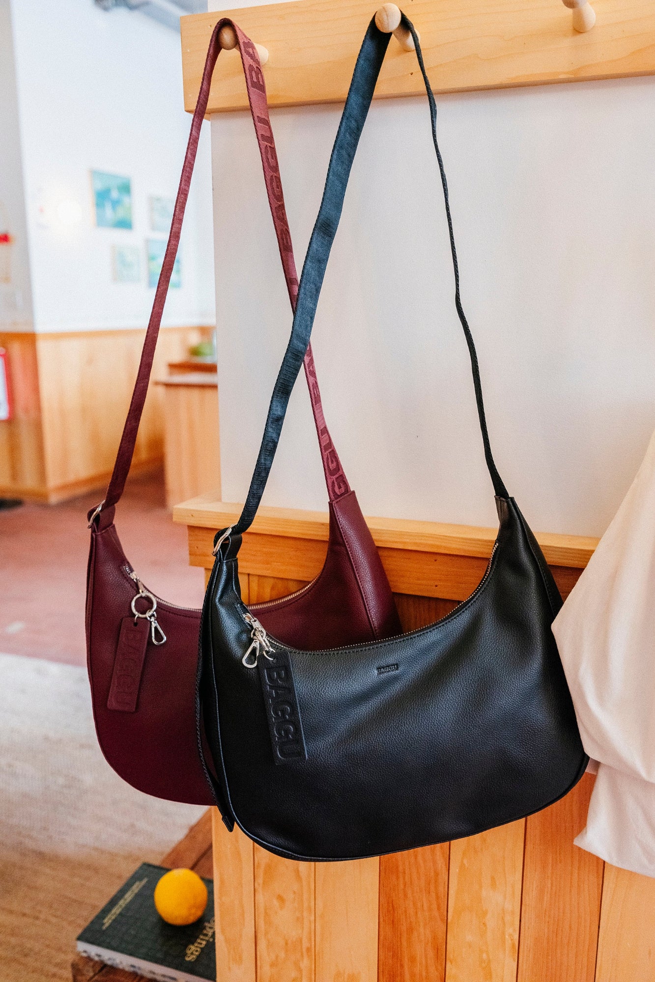 baggu leather backpack black black Mini Recycled Shoulder Bag Its the perfect bag for toting your laptop BAGGU Medium Cargo Crossbody -