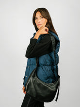 Load image into Gallery viewer, Medium Recycled Leather Crescent Bag | 2 Colors

