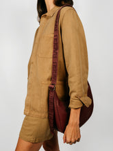 Load image into Gallery viewer, Medium Recycled Leather Crescent Bag | 2 Colors
