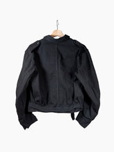 Load image into Gallery viewer, Vintage Black Denim Moto Jacket
