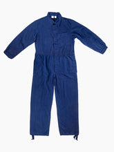 Load image into Gallery viewer, Vintage Navy Blue Jumpsuit - Herringbone Twill
