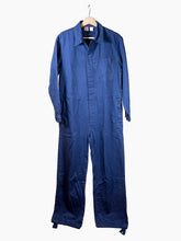 Load image into Gallery viewer, Vintage Navy Blue Jumpsuit - Herringbone Twill
