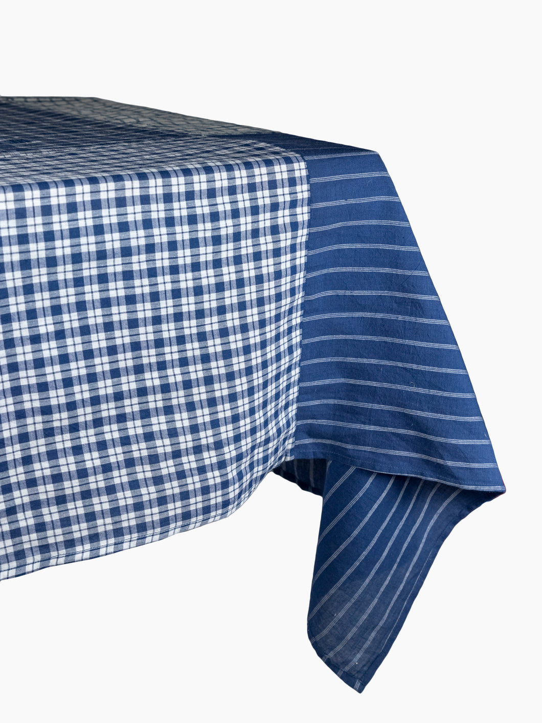 Blue Patchwork Tablecloth