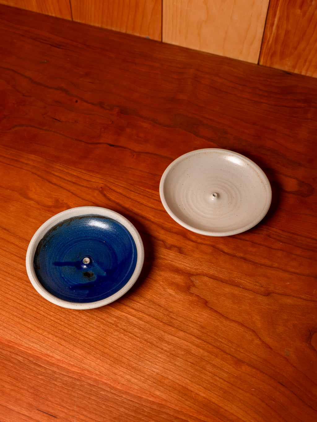 Piker White Stoneware Incense Holder