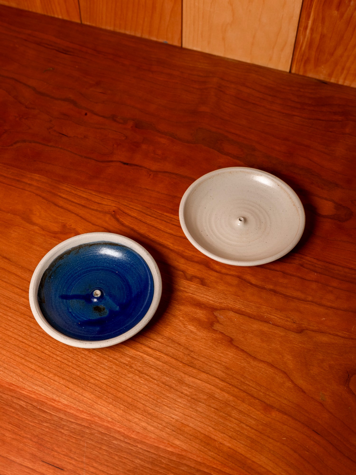 Piker White Stoneware Incense Holder
