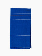 Load image into Gallery viewer, Chroma Fringed Napkin in Cobalt Blue
