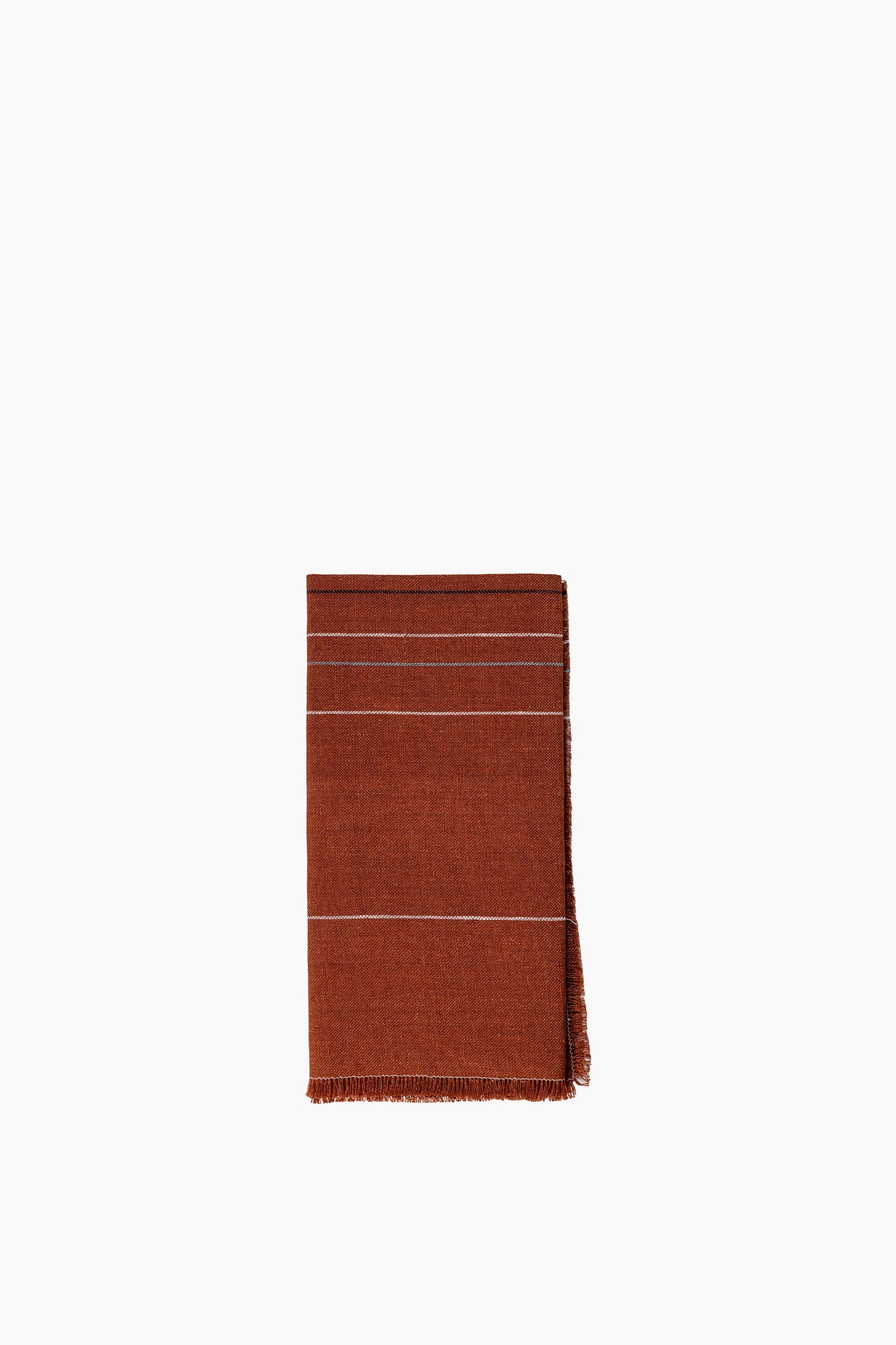 Chroma Fringed Napkin | Earth Brown