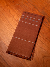 Load image into Gallery viewer, Chroma Fringed Napkin | Earth Brown
