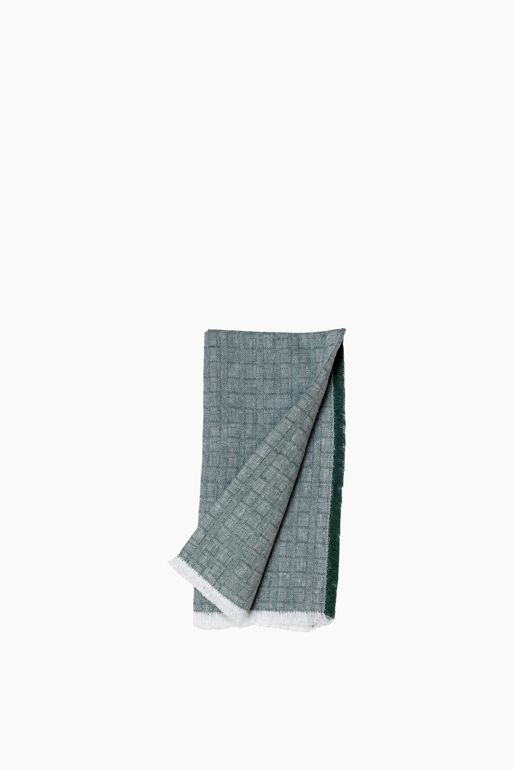 Galia Fringed Napkin - Racing Green