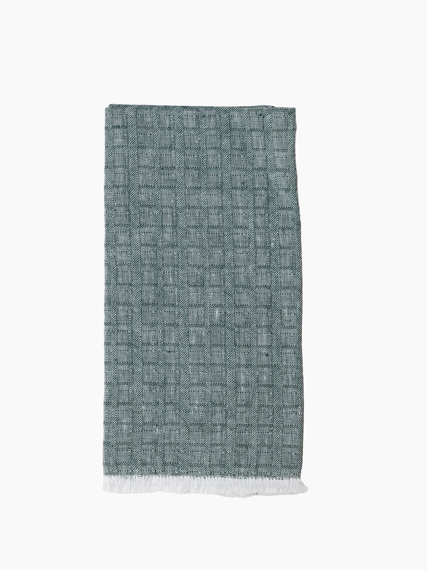 Galia Fringed Napkin - Racing Green