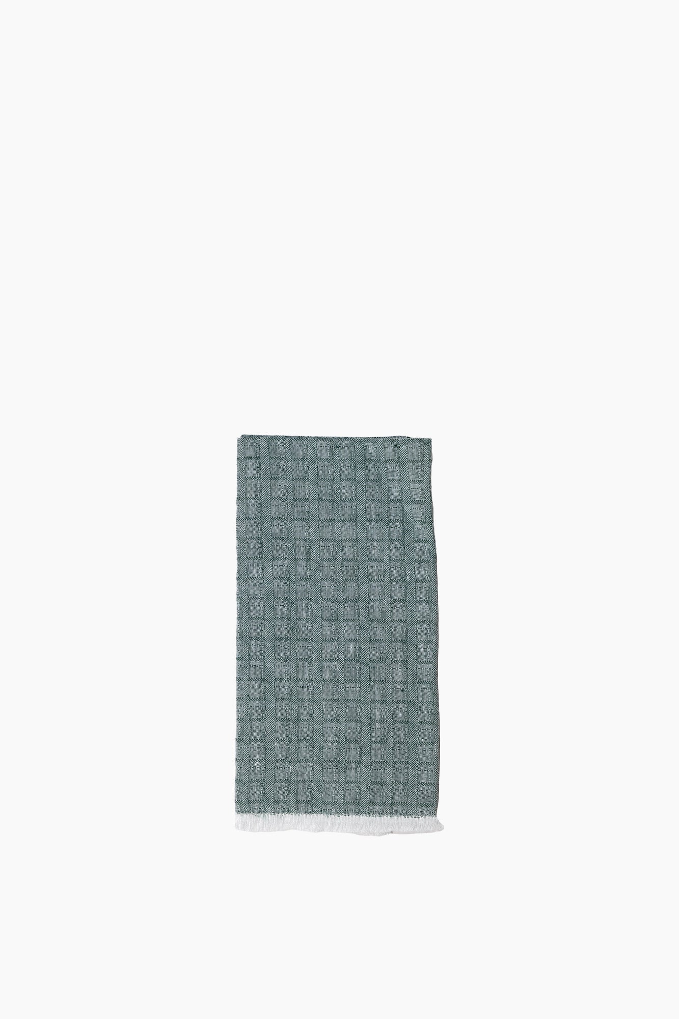 Galia Fringed Napkin - Racing Green