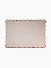 Load image into Gallery viewer, Lido Coated Placemat in Salt Pepper/Pain Brûle
